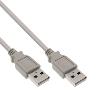 InLine 34330H kabel USB 3 m USB A Beżowy