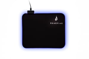 SureFire Silent Flight RGB-320 Gaming Mouse Pad, Black