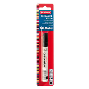 Herlitz 8665408 Permanent Marker, Black, 1 pc.