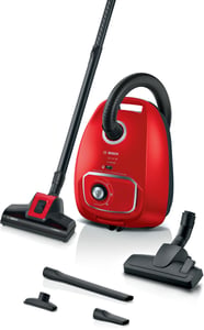 Bosch BGB41PET1 Vacuum Cleaner, 4 L, Cylinder, Dry, 700 W, Dust Bag