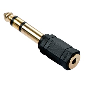 Lindy 35620 6.3mm to 3.5mm Cable Adapter, Black