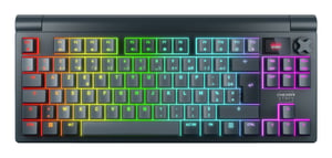 CHERRY XTRFY MX 8.3 TKL Wireless klawiatura Gaming USB + RF Wireless + Bluetooth AZERTY Francuski Szary
