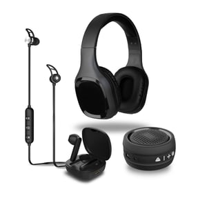 Denver BTC-412 hörlurar/headset Trådlöst Huvudband, In-ear-hörlurar Samtal/musik via Bluetooth Svart