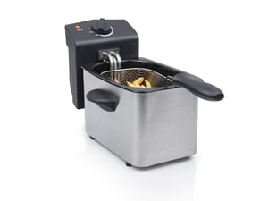 Tristar FR-6919 Single-Basket 2 L Standalone 800 W Deep Fryer, Black, Stainless Steel