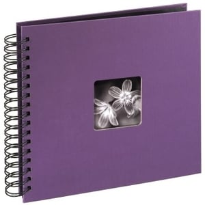 Hama "Fine Art" Spiral Album, purple, 26x24/50 photo album, purple, 100 sheets, 10 x 15, 13 x 18