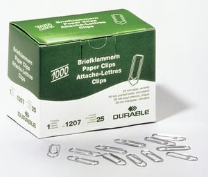 Durable 1207-25 Staples, Zinc-Plated Steel, 1,000 pcs.