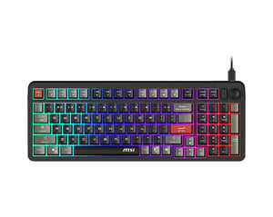 MSI FORGE GK110 USB Gaming Keyboard, QWERTY, US English, Black