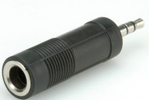 ROLINE 11.09.4443 3.5mm to 6.35mm Cable Adapter, Black