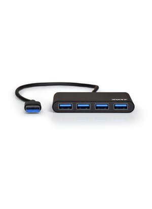 Port Designs 900121 USB 3.2 Gen 1 (3.1 Gen 1) Type-A-hubbar och koncentratorer, 5000 Mbit/s, svart