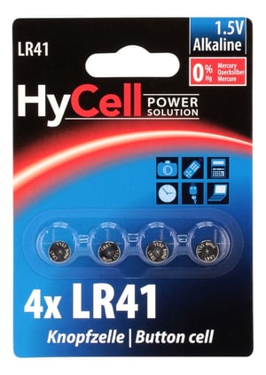 HyCell 1516-0025 batteri för hemmabruk Engångsbatteri LR41 Alkalisk