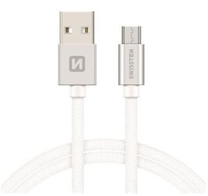 Swissten 71522203 kabel USB USB 2.0 1,2 m USB A Micro-USB B 0,48 Gbit/s Srebrny