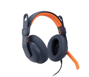 Logitech Zone Learn Kopfhörer, kabelgebunden, Kopfbügel, Bildung, USB Typ C, Blau, Orange
