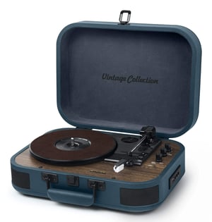 Muse MT-201 OB obrotowy talerz gramofonu Gramofon z napędem bezpośrednim Niebieski Automatyczny