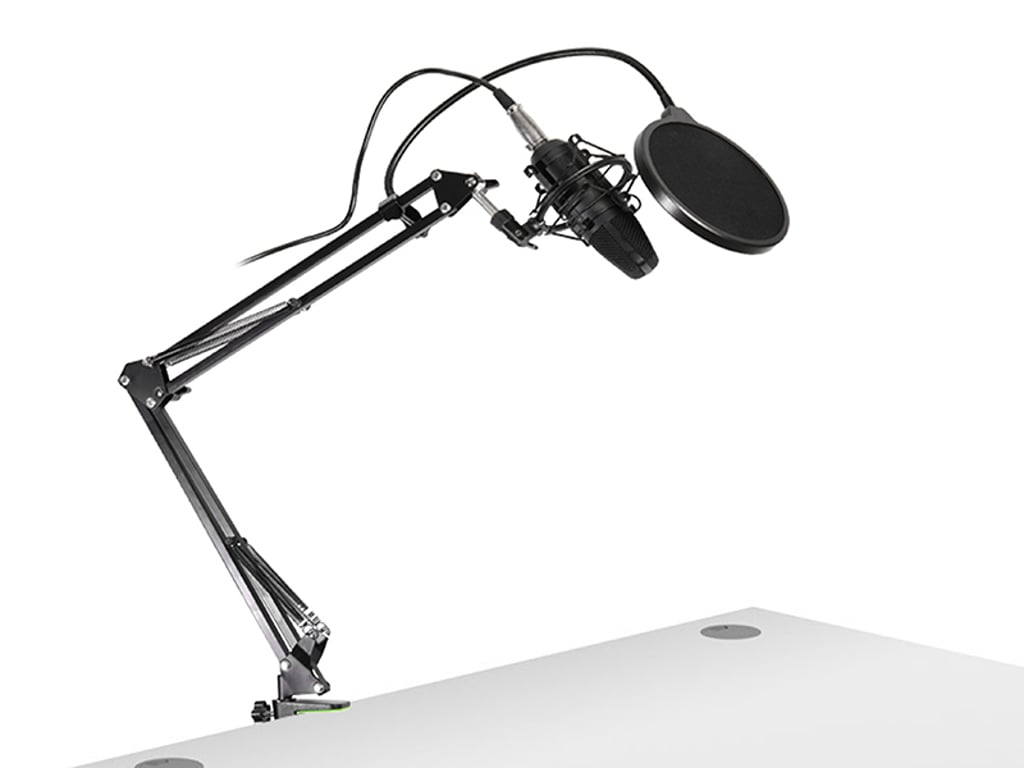 Tracer Microphone set Studio PRO Czarny Mikrofon stołowy