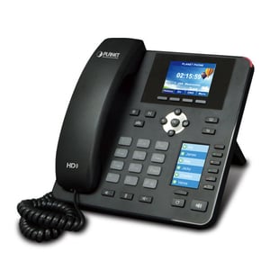 PLANET VIP-2140PT telefon VoIP Czarny 4 linii LCD