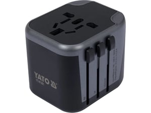 Yato YT-81301 laddare för bärbara enheter, universell, svart, växelström, för inomhusbruk
