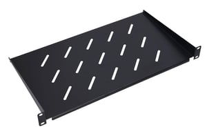 Extralink Półka 1U 250mm Czarna 19", do szaf wiszących