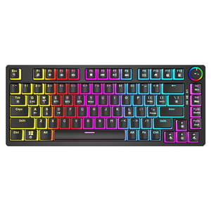 Savio SAVGK-PHENIX RED PUDDING Gaming-Tastatur USB + RF Wireless + Bluetooth QWERTY US-Englisch Schwarz