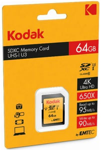 Kodak SDXC 64GB Class10 U3 UHS-I Klasa 10