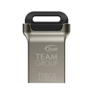 Team Group C162 128 GB USB Flash Drive, USB Type-A 3.2 Gen 1 (3.1 Gen 1), Black