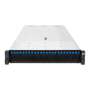 ASUS RS720-E12-RS24G Rack (2U) Svart, Silver