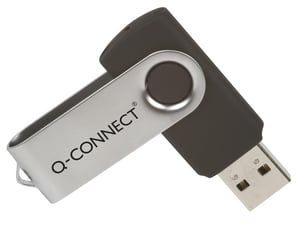 Q-CONNECT KF41512 USB-minne 8 GB USB Typ A 3.2 Gen 1 (3.1 Gen 1) Rostfritt stål