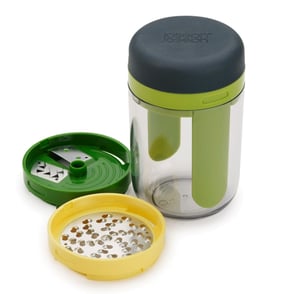 Joseph Joseph Spiro Manual Slicer, Green, Gray, Clear