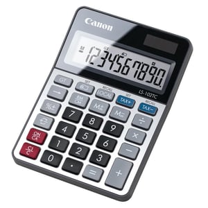 Canon LS-102 TC Tischrechner Einfacher Taschenrechner Schwarz, Metallic