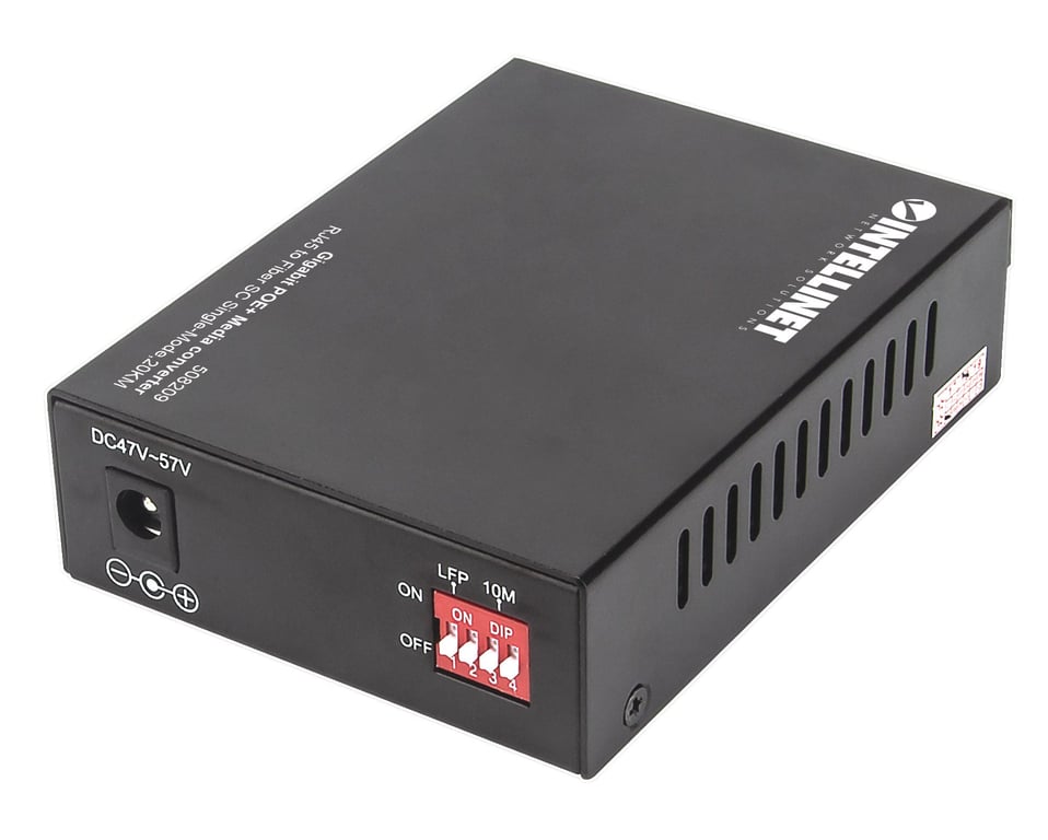 Intellinet 508209 konwerter sieciowy 1000 Mbit/s 1310 nm Pojedynczy Czarny