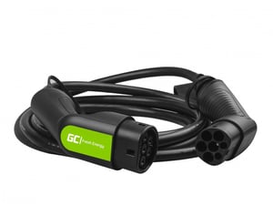 Green Cell EV07 kabel do ładowania pojazdów elektrycznych Czarny Typ 2 3 5 m