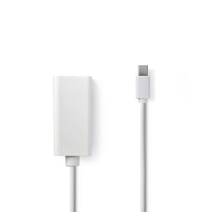 Nedis CCGB37650WT02 adapter kablowy 0,2 m Mini DisplayPort HDMI Typu A (Standard) Biały