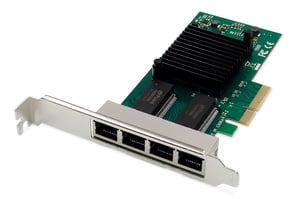Digitus 4-Port-Gigabit-Ethernet-Netzwerkkarte, RJ45, PCI Express, Intel I350