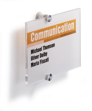 Durable Crystal Sign A5 Transparent