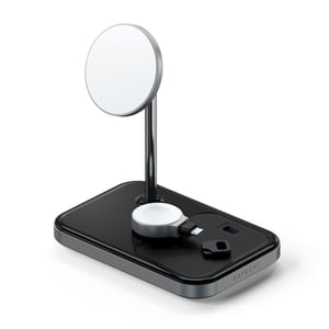 Satechi ST-WMCS3M ładowarka do urządzeń przenośnych Słuchawki, Zestaw słuchawkowy, Telefon komórkowy, Smartfon, Smartwatch, Oglądaj Czarny USB Bezprzewodowe ładowanie Wewnętrzna