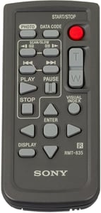 Sony RMT-835 fjärrkontroll (sladd) Tryck på knapparna
