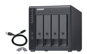 QNAP TR-004 Hard Drive Enclosure HDD/SSD Enclosure Black 2.5/3.5"