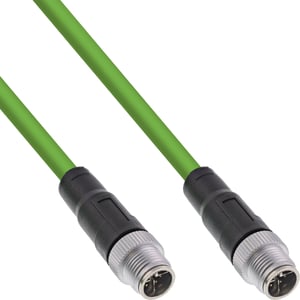 InLine 40515 kabel för sensorer och ställdon 15 m M12 Grön