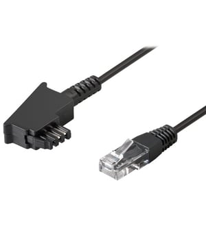Alcasa 3506-RJ45 kabel telefoniczny 6 m Czarny
