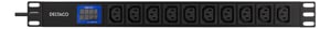 Deltaco GT-8642 2 m Power Strip with 10 Outlets, Indoor, Black