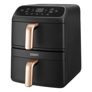 Cosori Turbo Tower Doppel-Heißluftfritteuse, 8,6 l, 2630 W, Schwarz