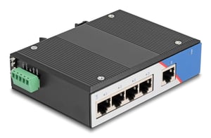 DeLOCK 80162 Gigabit Ethernet (10/100/1000) Network Switch, DIN Rail, Black