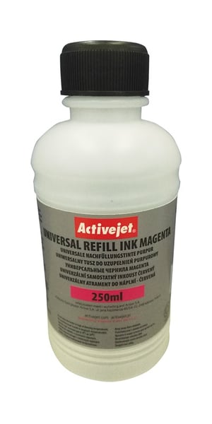 Activejet Tusz URB-250M (250 ml; purpurowy; Supreme) uniwersalny zamiennik do drukarek HP, Canon, Epson, Brother