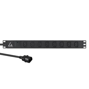 Lanview LVR-2MC14-SPD-C13X8 rozdzielacz zasilania PDU 8 x gniazdo sieciowe 1U Czarny