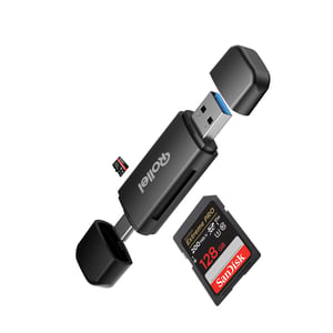 Rollei 25100 USB-3.0-Kartenlesegerät Typ A/Typ C, schwarz