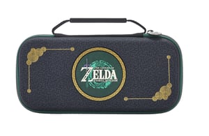 PowerA NSCS0207-01 Case for Nintendo Handheld Game Consoles: Felt, Rubber; Black, Gold, Green, White