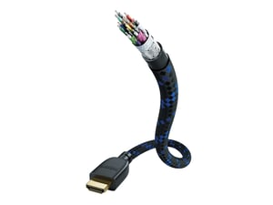 Inakustik 00423520 kabel HDMI 3 m HDMI Typu A (Standard) Czarny, Niebieski