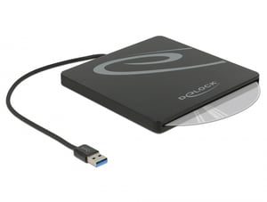DeLOCK 42604 13.3 cm (5.25") SATA III ODD Enclosure, Black