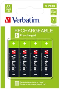 Verbatim 49517 Household Battery Rechargeable AA Nickel-Metal Hydride (NiMH) Battery