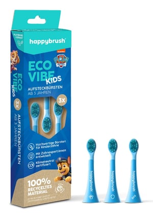 happybrush EcoVibe Kids Paw Patrol 3 szt. Niebieski