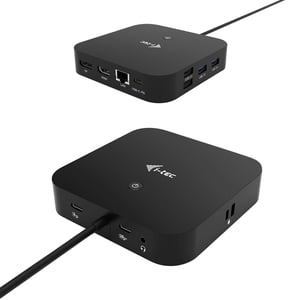 i-tec C31HDMIDPDOCKPD stacja dokująca Przewodowa USB 3.2 Gen 1 (3.1 Gen 1) Type-C Czarny